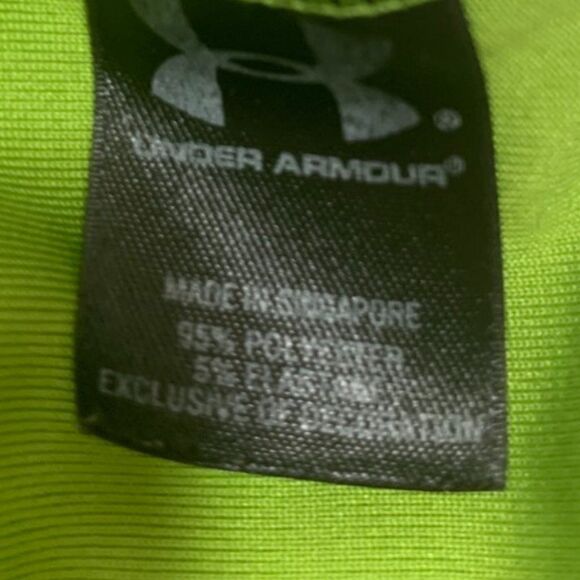 Under Armour Regular Fit Heat Gear Lime Green Shirt - Picture 5 of 7